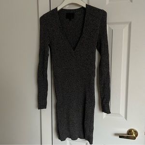 Intermix V-Neck Long Sleeve Dress